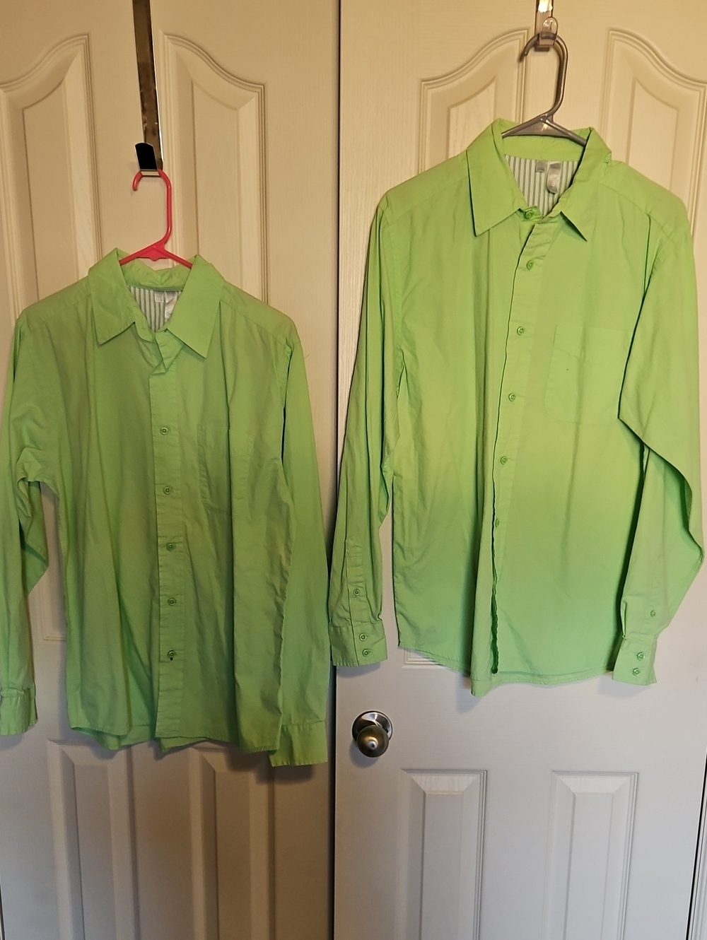 Men's Lightweight Lime Green Button-Up Shirt